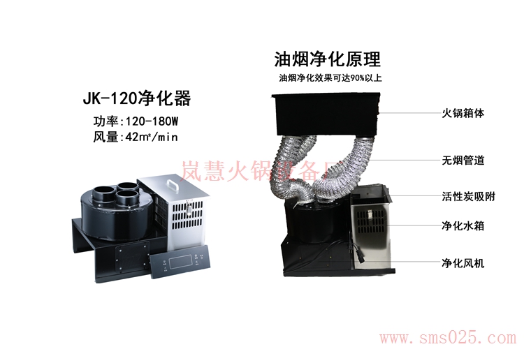 無煙火鍋去味機凈化器（www.hcmqhm.cn)