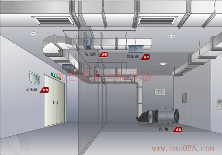 火鍋店大廳排風(fēng)系統(tǒng)圖（www.hcmqhm.cn)